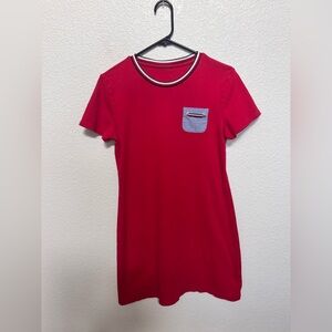 Vintage Tommy Hilfiger Shirt Dress Red Women’s S